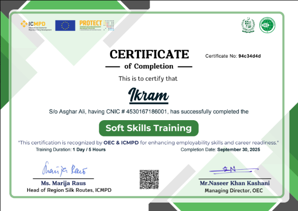 Soft Skills Certificate
